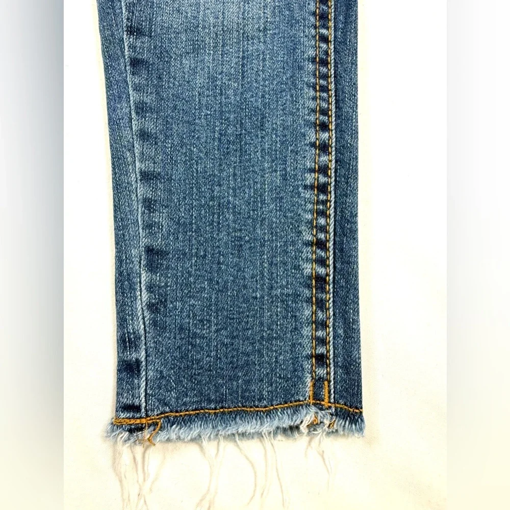 OSHKOSH B’GOSH Girls Denim Overalls Tapered Raw Hem 5 Casual Stretch Classic‎